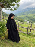 چادر بچگانه / عربی اصیل (جده) / پارچه حریر اسود (شهرکرد)
