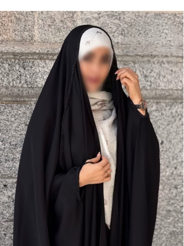 چادر سیمین | چادر عربی جده جواهردوزی شده با دوخت ظریف و متریال باکیفیت